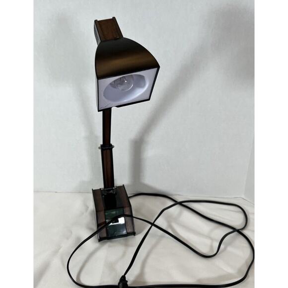 Vtg 80s Underwriters’ Laboratories Portable Folding Desk Lamp Issue No. M-2309 - Picture 3 of 6
